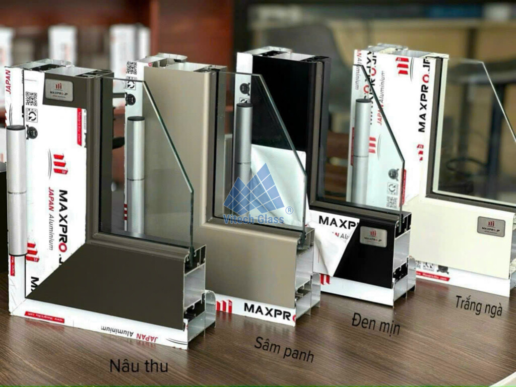 Nhôm Maxpro với nhiều màu sắc và bề mặt hoàn thiện