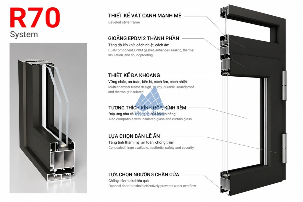 Nhôm Maxpro R70 System
