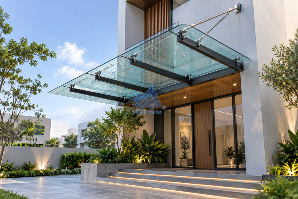 Mẫu mái đón Canopy cho nhà phố
